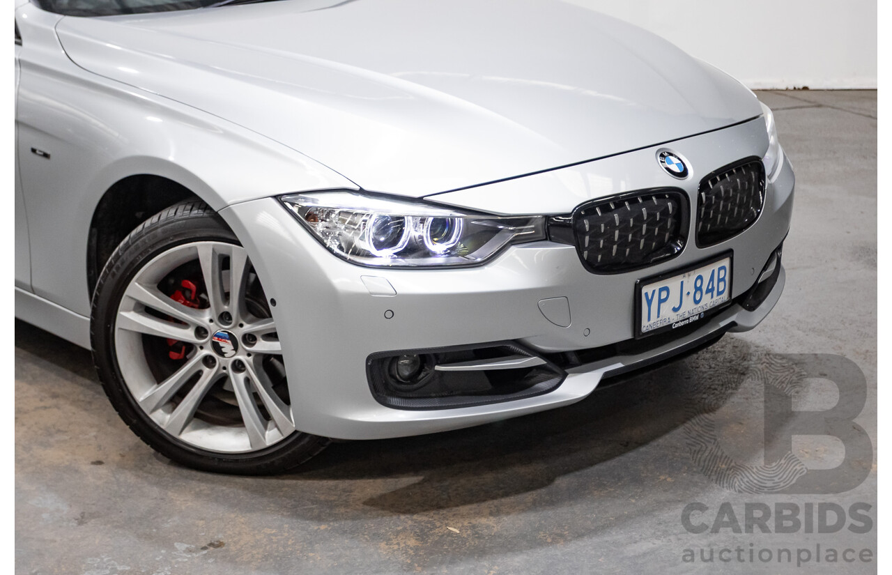 7/2015 BMW 320i Sport Line F30 MY15 4d Sedan Glacier Silver Metallic Turbo 2.0L