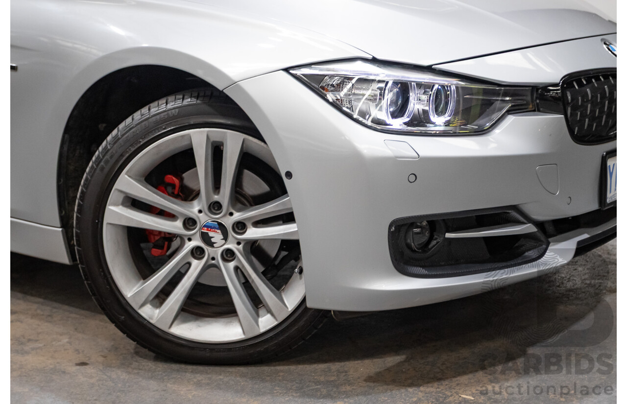 7/2015 BMW 320i Sport Line F30 MY15 4d Sedan Glacier Silver Metallic Turbo 2.0L