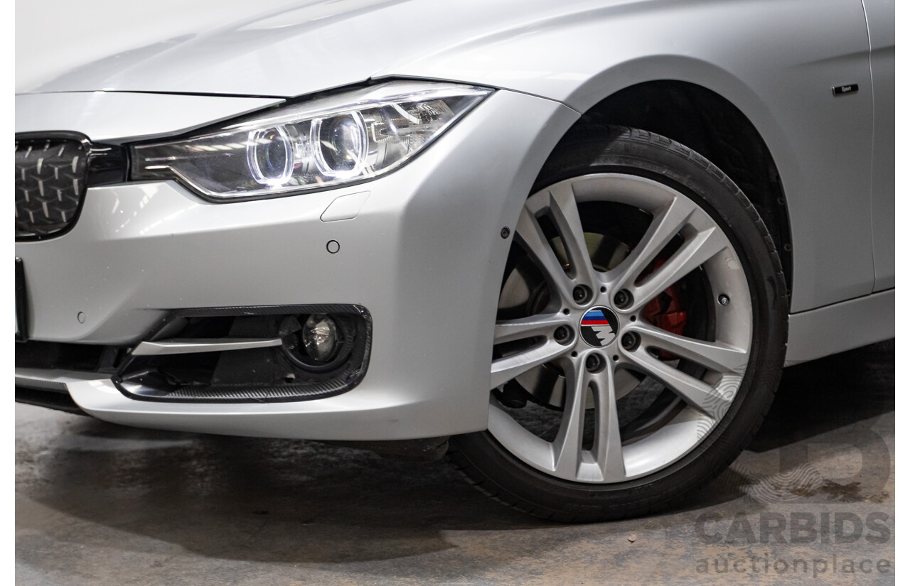 7/2015 BMW 320i Sport Line F30 MY15 4d Sedan Glacier Silver Metallic Turbo 2.0L