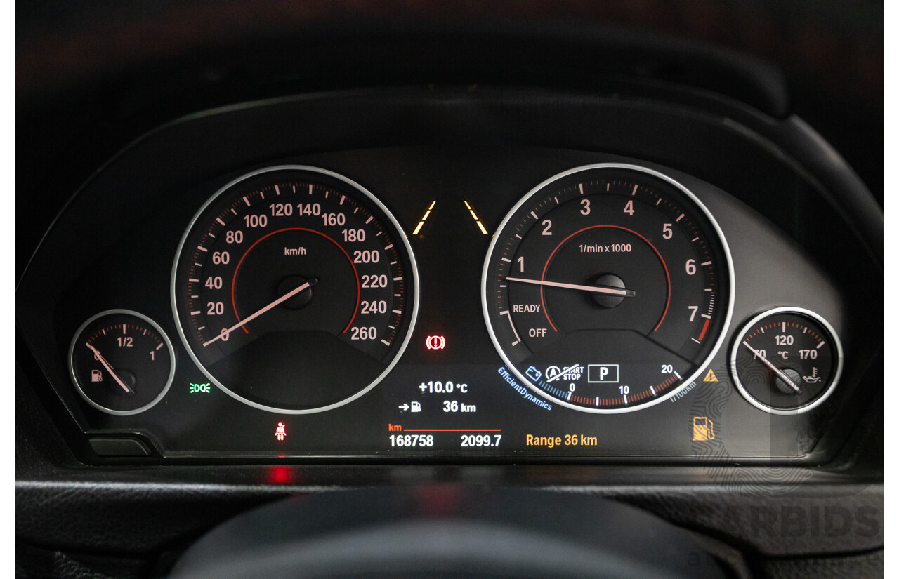 7/2015 BMW 320i Sport Line F30 MY15 4d Sedan Glacier Silver Metallic Turbo 2.0L