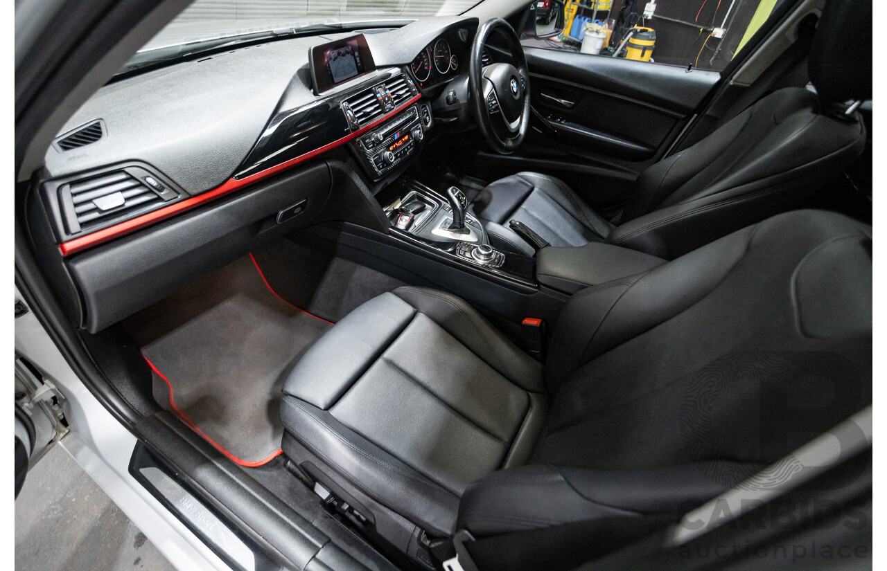 7/2015 BMW 320i Sport Line F30 MY15 4d Sedan Glacier Silver Metallic Turbo 2.0L