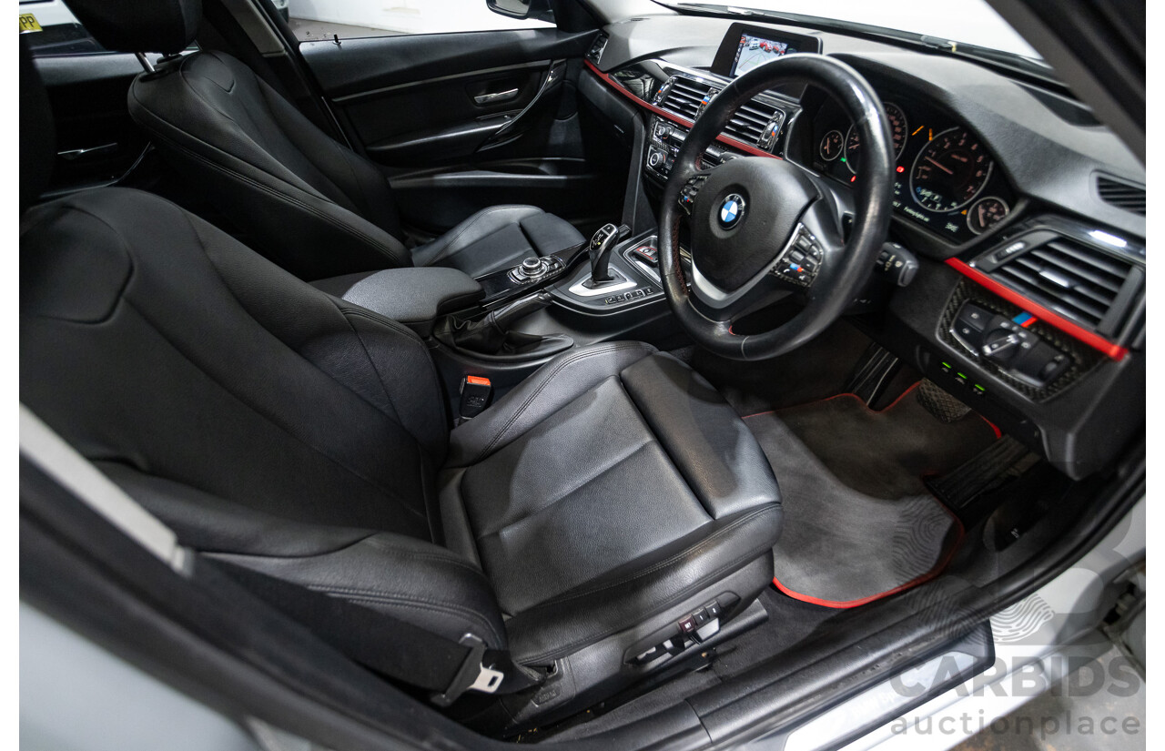 7/2015 BMW 320i Sport Line F30 MY15 4d Sedan Glacier Silver Metallic Turbo 2.0L