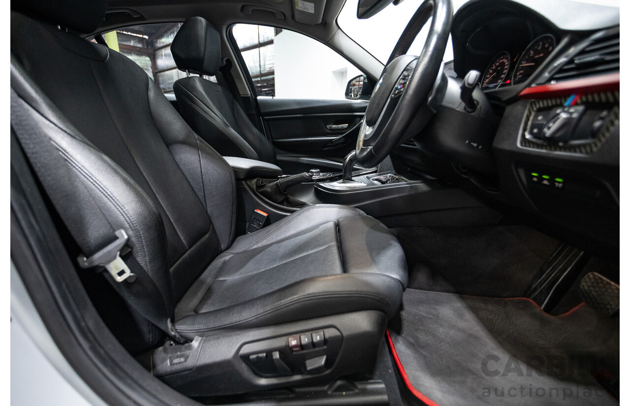 7/2015 BMW 320i Sport Line F30 MY15 4d Sedan Glacier Silver Metallic Turbo 2.0L