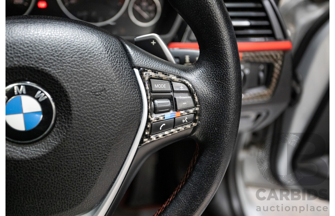 7/2015 BMW 320i Sport Line F30 MY15 4d Sedan Glacier Silver Metallic Turbo 2.0L