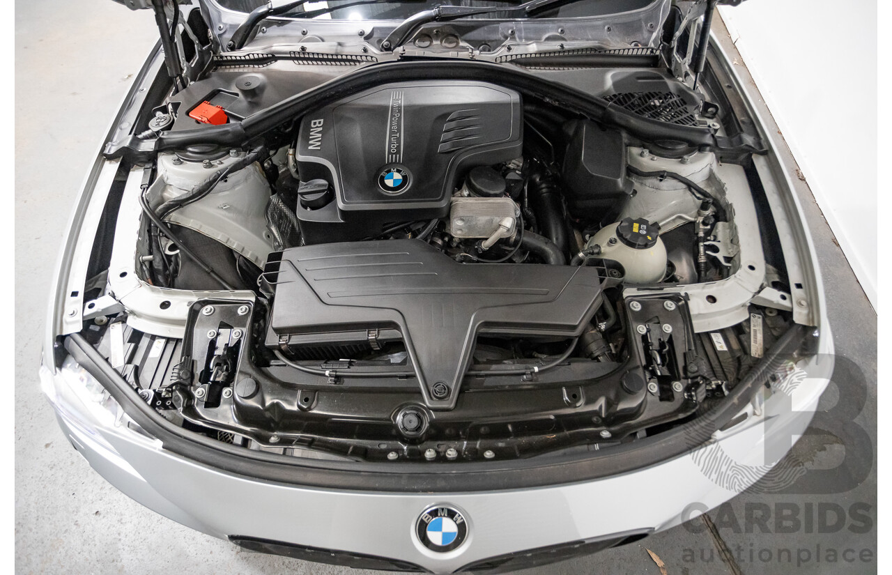 7/2015 BMW 320i Sport Line F30 MY15 4d Sedan Glacier Silver Metallic Turbo 2.0L