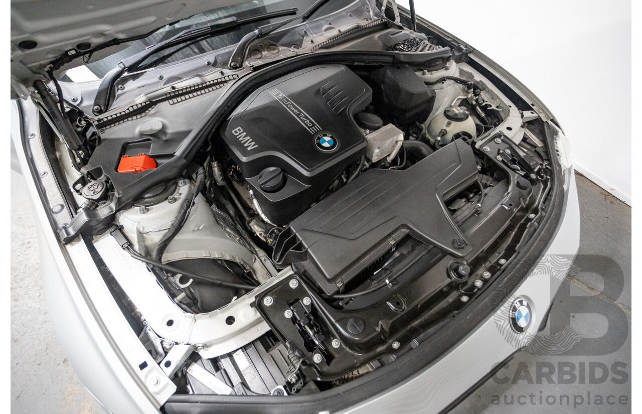 7/2015 BMW 320i Sport Line F30 MY15 4d Sedan Glacier Silver Metallic Turbo 2.0L