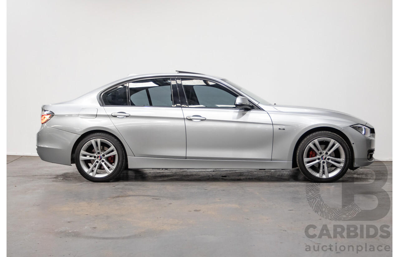 7/2015 BMW 320i Sport Line F30 MY15 4d Sedan Glacier Silver Metallic Turbo 2.0L