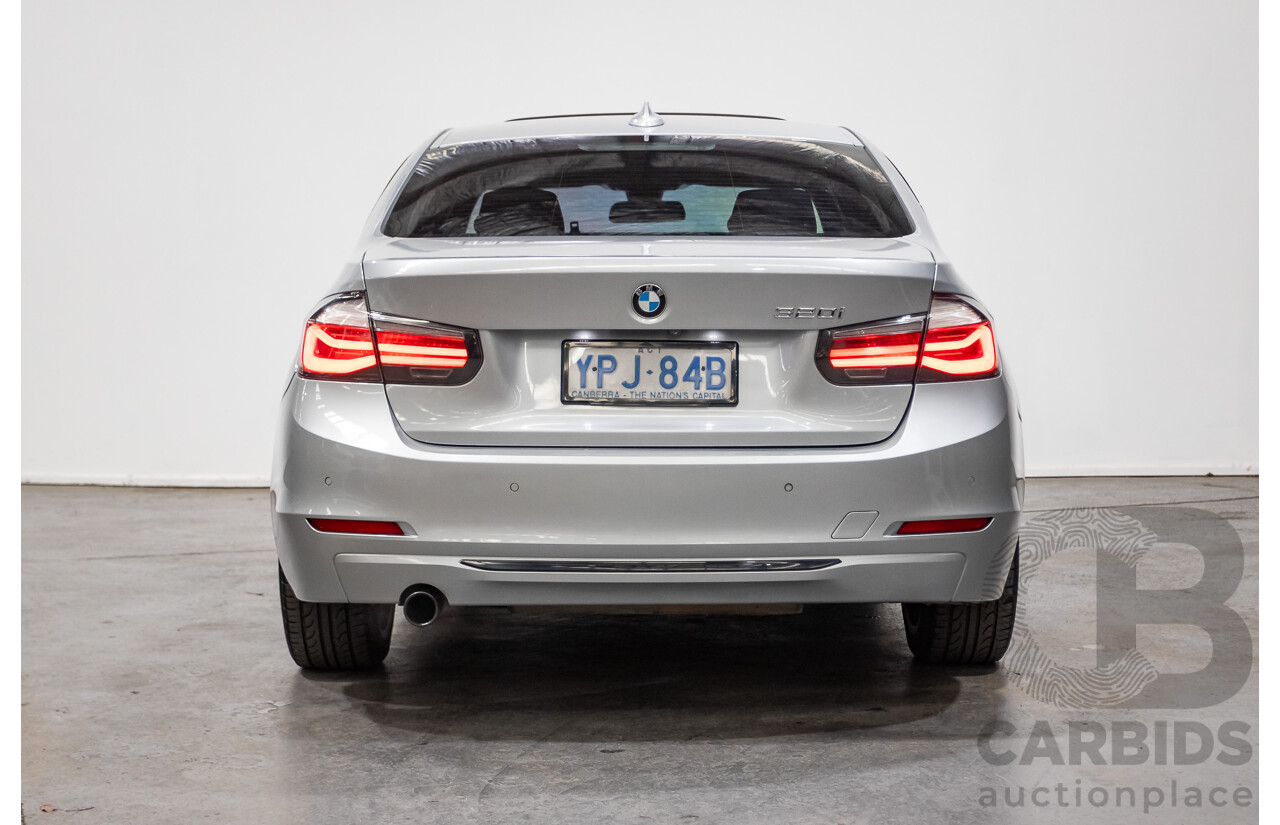 7/2015 BMW 320i Sport Line F30 MY15 4d Sedan Glacier Silver Metallic Turbo 2.0L