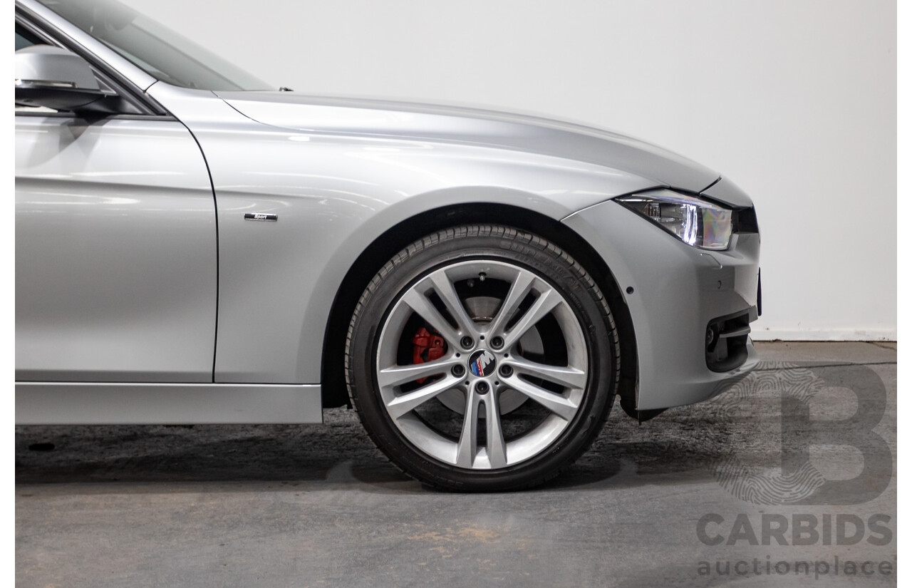 7/2015 BMW 320i Sport Line F30 MY15 4d Sedan Glacier Silver Metallic Turbo 2.0L