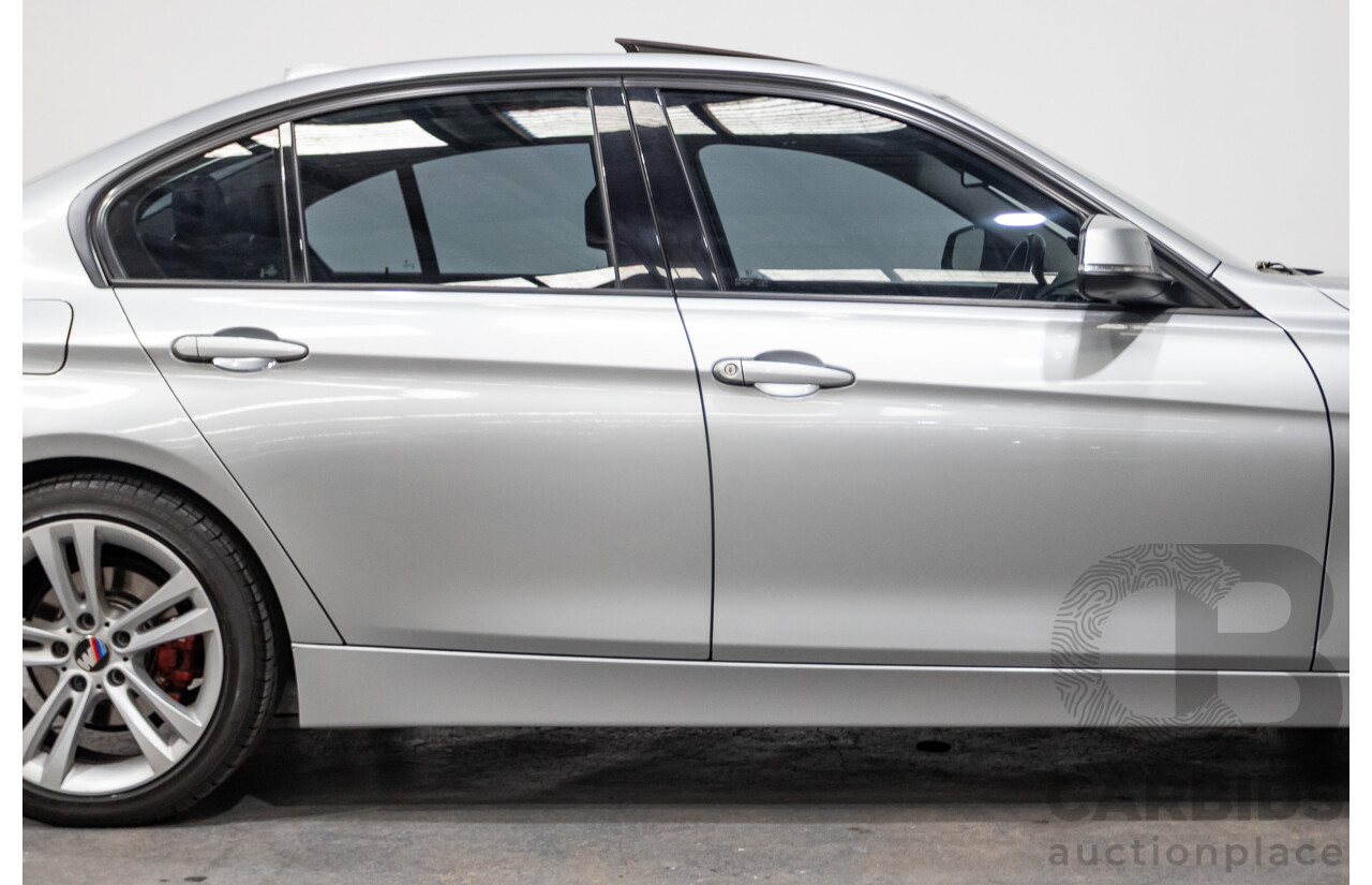 7/2015 BMW 320i Sport Line F30 MY15 4d Sedan Glacier Silver Metallic Turbo 2.0L