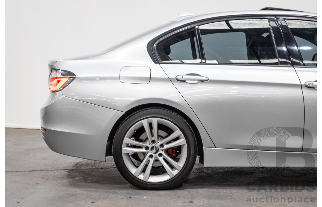 7/2015 BMW 320i Sport Line F30 MY15 4d Sedan Glacier Silver Metallic Turbo 2.0L
