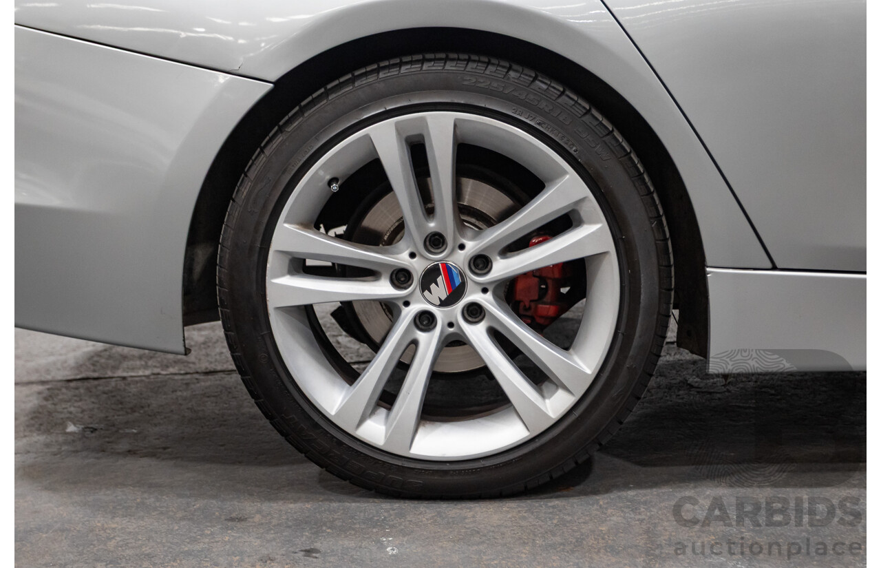 7/2015 BMW 320i Sport Line F30 MY15 4d Sedan Glacier Silver Metallic Turbo 2.0L