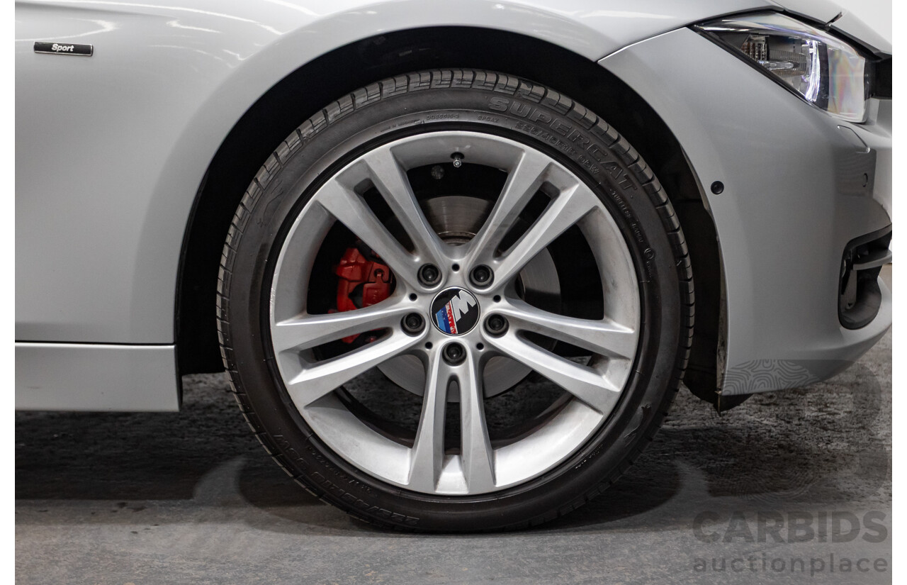 7/2015 BMW 320i Sport Line F30 MY15 4d Sedan Glacier Silver Metallic Turbo 2.0L