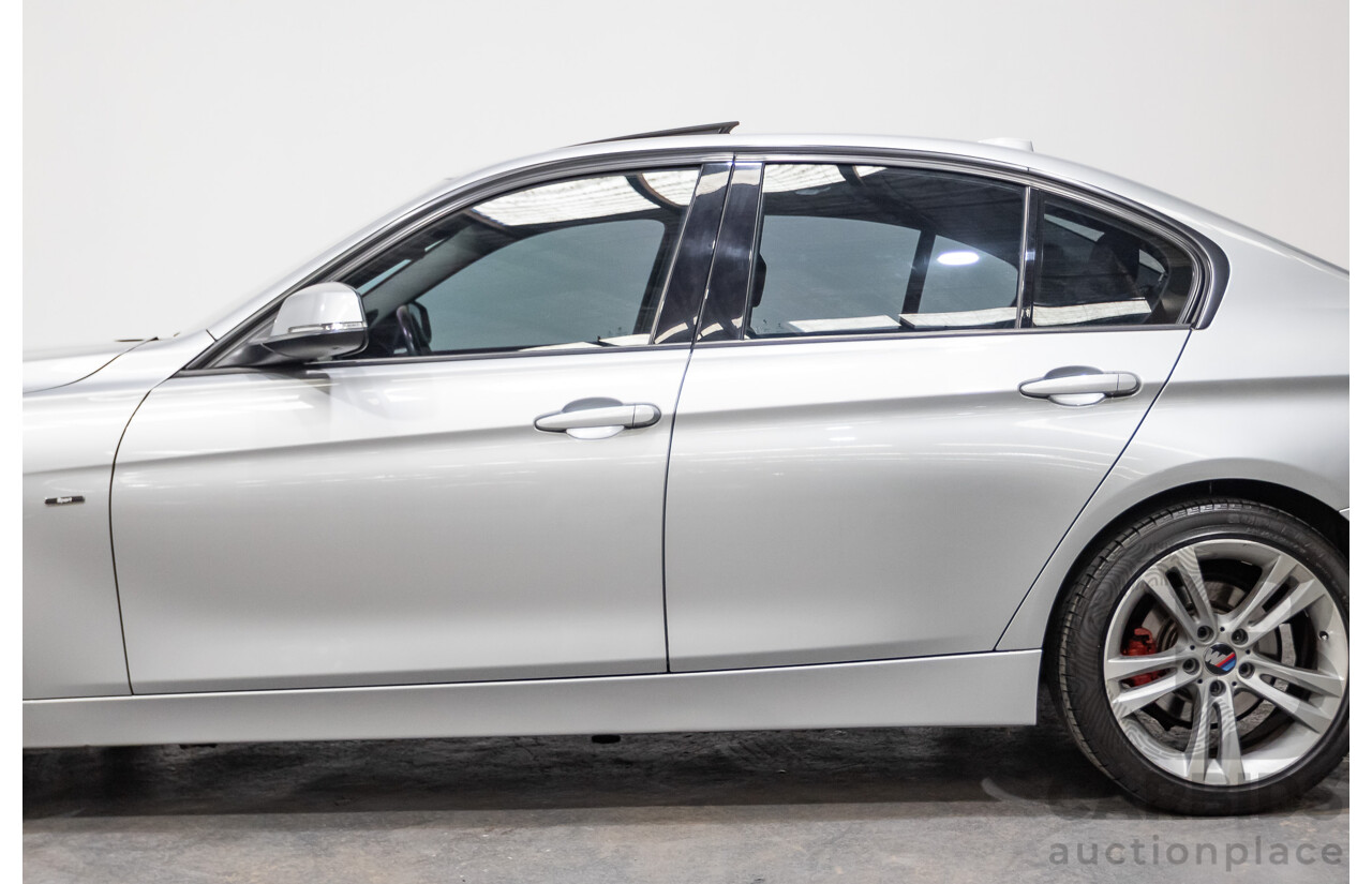 7/2015 BMW 320i Sport Line F30 MY15 4d Sedan Glacier Silver Metallic Turbo 2.0L