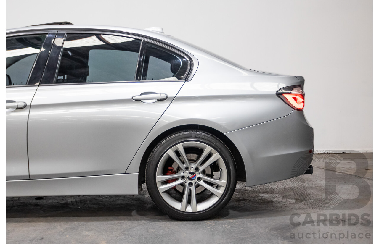 7/2015 BMW 320i Sport Line F30 MY15 4d Sedan Glacier Silver Metallic Turbo 2.0L