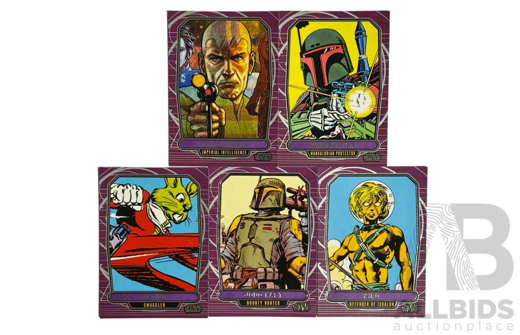 2013 Topps Star Wars Galactic Files Series 2 Comic Art Card Set