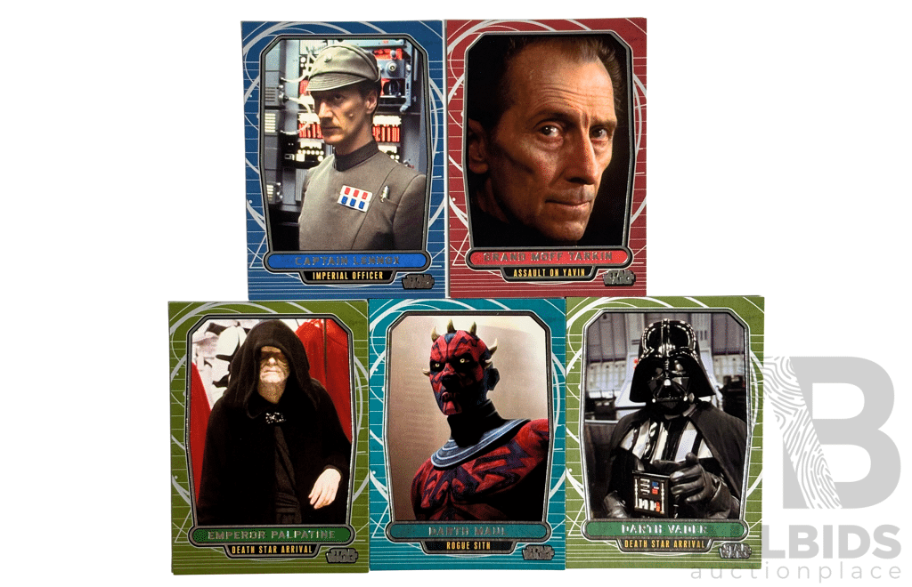 2013 Topps Star Wars Galactic Files Series 2 - 5 Card Set