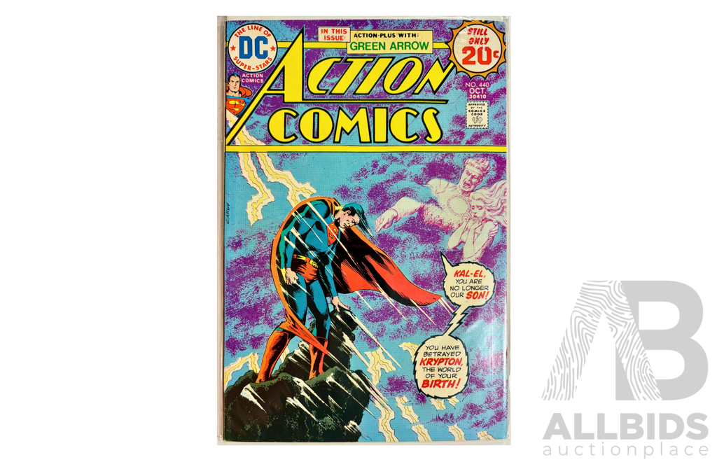 1974 Bronze Age Superman Comic Featuring The Emotional Tale, Kal-El, You Are No Longer Our Son!