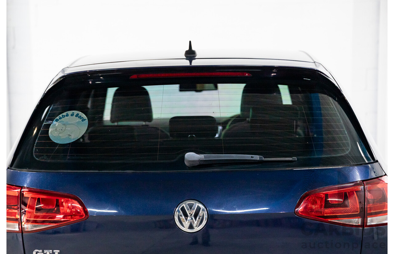 02/2014 Volkswagen Golf GTi AU MY14 5d Hatchback Night Blue Metallic Turbo 2.0L