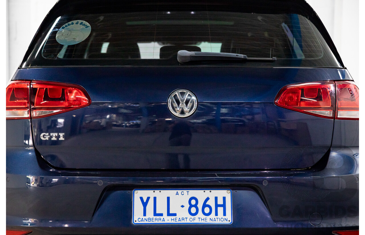 02/2014 Volkswagen Golf GTi AU MY14 5d Hatchback Night Blue Metallic Turbo 2.0L