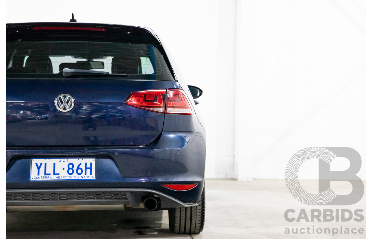 02/2014 Volkswagen Golf GTi AU MY14 5d Hatchback Night Blue Metallic Turbo 2.0L