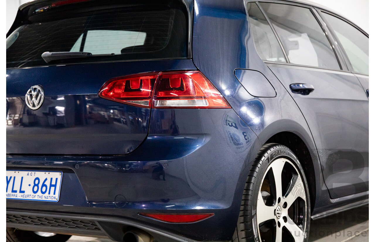02/2014 Volkswagen Golf GTi AU MY14 5d Hatchback Night Blue Metallic Turbo 2.0L