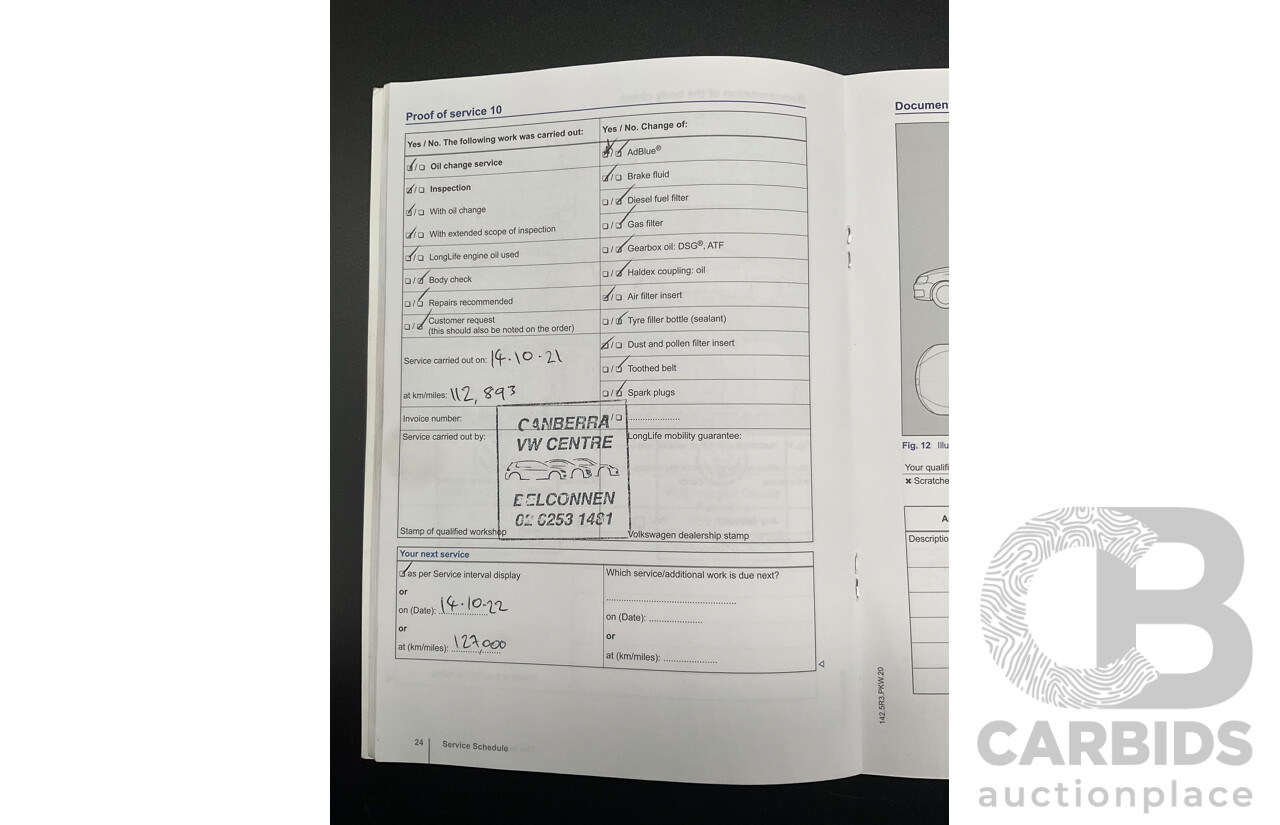 02/2014 Volkswagen Golf GTi AU MY14 5d Hatchback Night Blue Metallic Turbo 2.0L