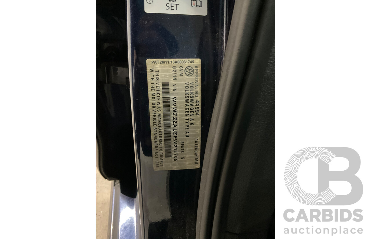 02/2014 Volkswagen Golf GTi AU MY14 5d Hatchback Night Blue Metallic Turbo 2.0L