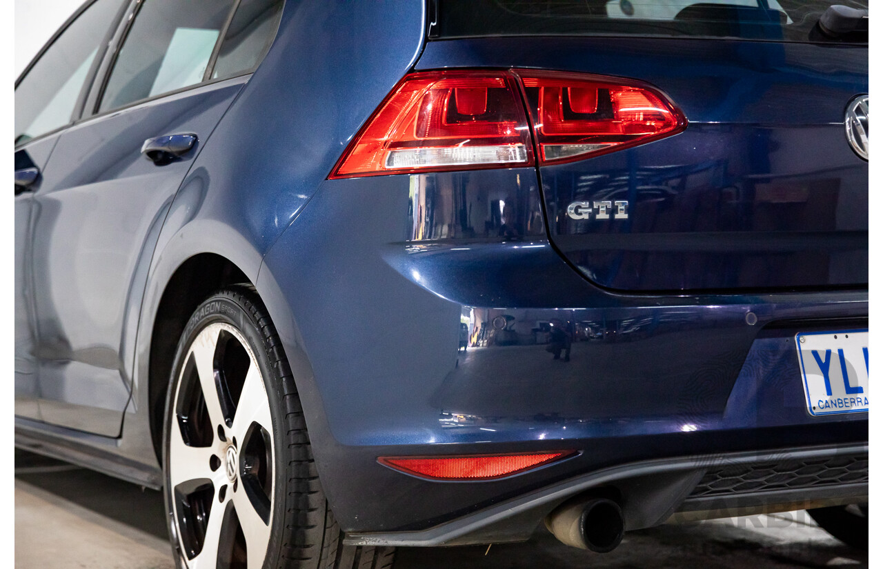 02/2014 Volkswagen Golf GTi AU MY14 5d Hatchback Night Blue Metallic Turbo 2.0L