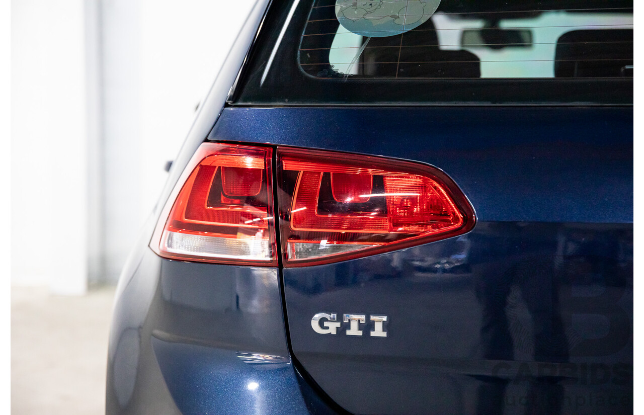 02/2014 Volkswagen Golf GTi AU MY14 5d Hatchback Night Blue Metallic Turbo 2.0L