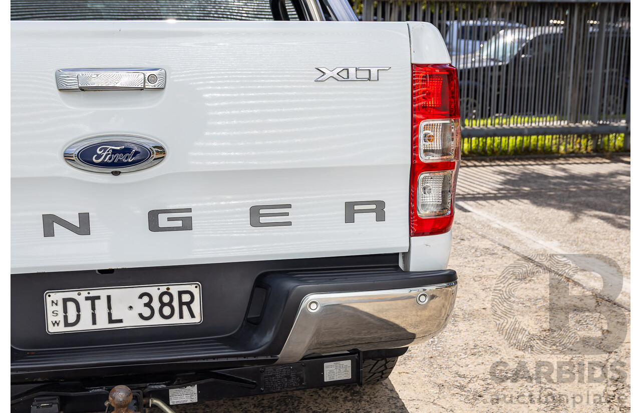 09/2017 Ford Ranger XLT 3.2 (4x4) 4x4 PX MKII MY17 Update Dual Cab Utility Frozen White Turbo Diesel 3.2L