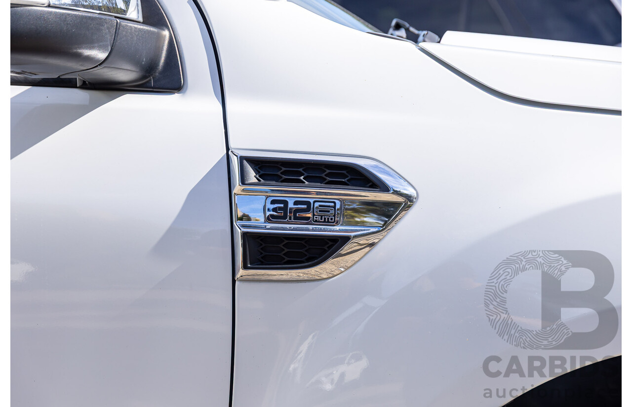 09/2017 Ford Ranger XLT 3.2 (4x4) 4x4 PX MKII MY17 Update Dual Cab Utility Frozen White Turbo Diesel 3.2L