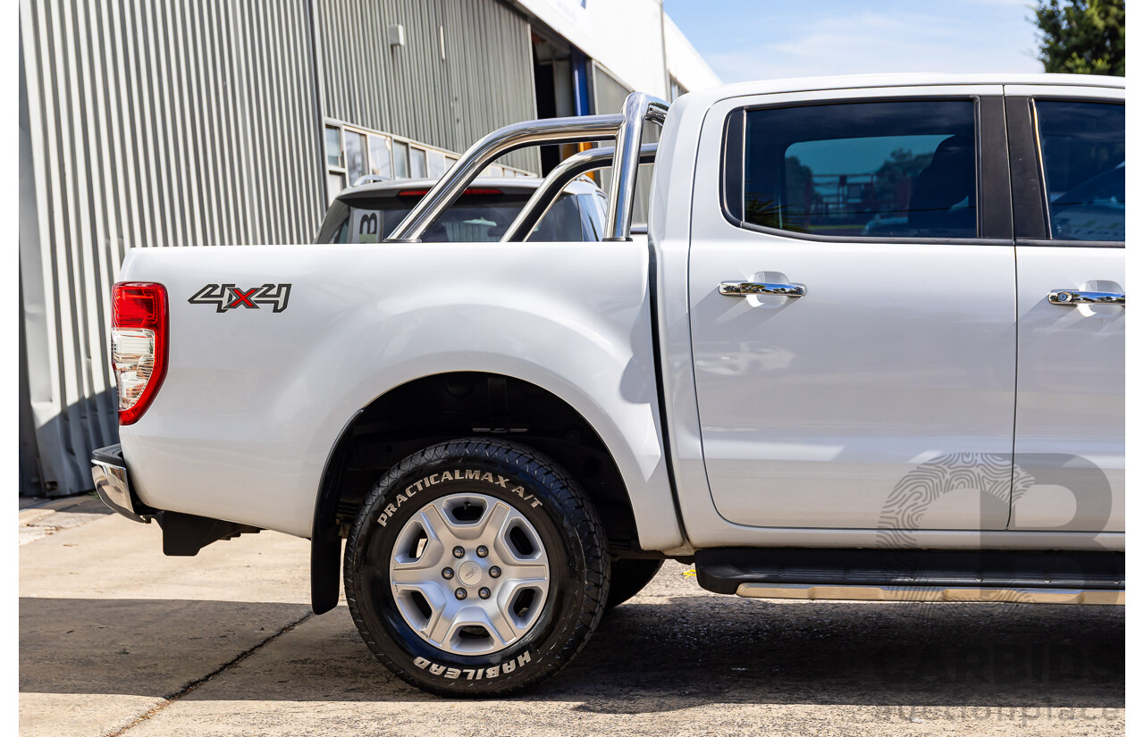 09/2017 Ford Ranger XLT 3.2 (4x4) 4x4 PX MKII MY17 Update Dual Cab Utility Frozen White Turbo Diesel 3.2L
