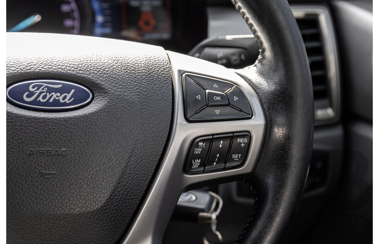 09/2017 Ford Ranger XLT 3.2 (4x4) 4x4 PX MKII MY17 Update Dual Cab Utility Frozen White Turbo Diesel 3.2L