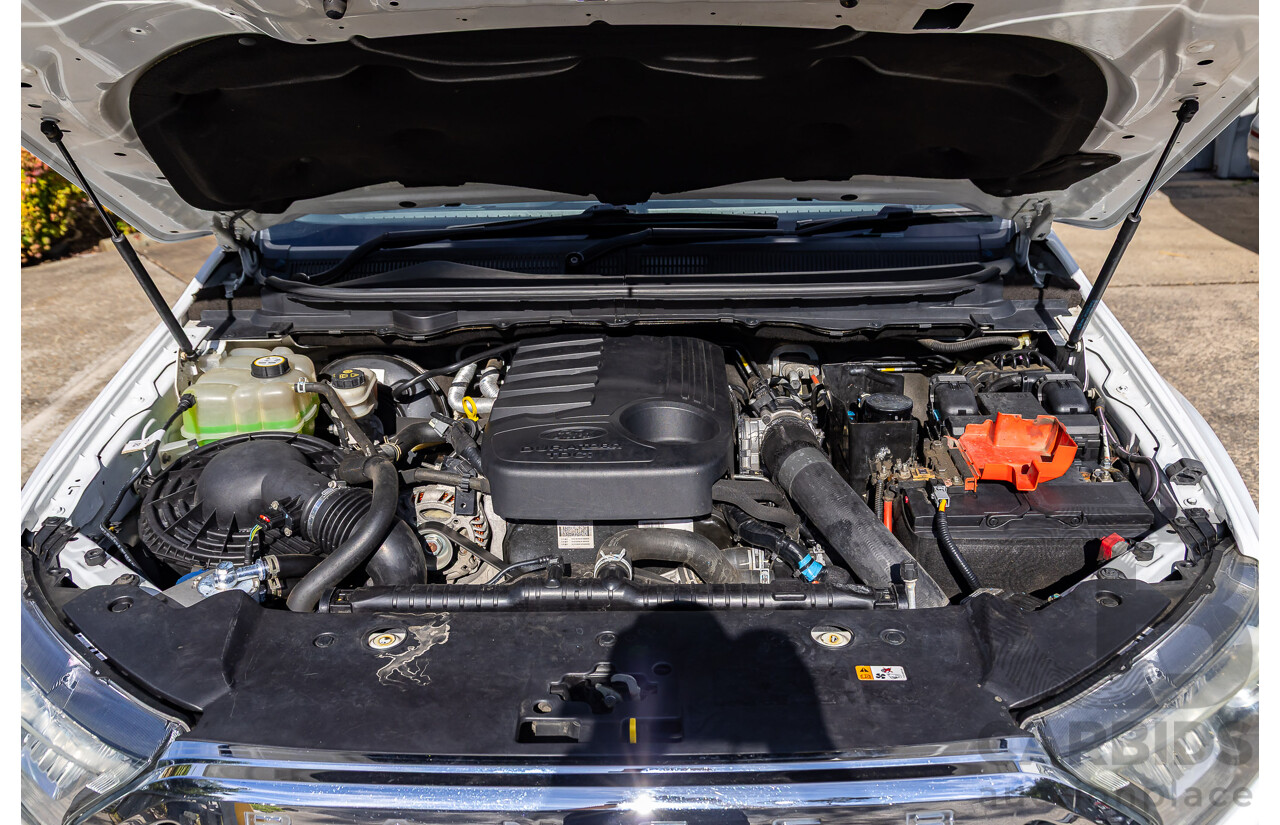 09/2017 Ford Ranger XLT 3.2 (4x4) 4x4 PX MKII MY17 Update Dual Cab Utility Frozen White Turbo Diesel 3.2L