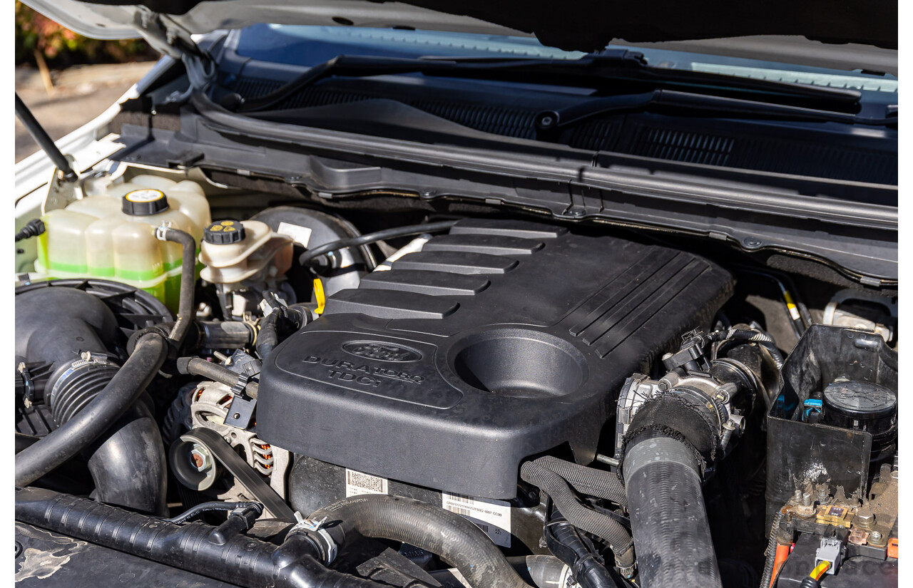 09/2017 Ford Ranger XLT 3.2 (4x4) 4x4 PX MKII MY17 Update Dual Cab Utility Frozen White Turbo Diesel 3.2L