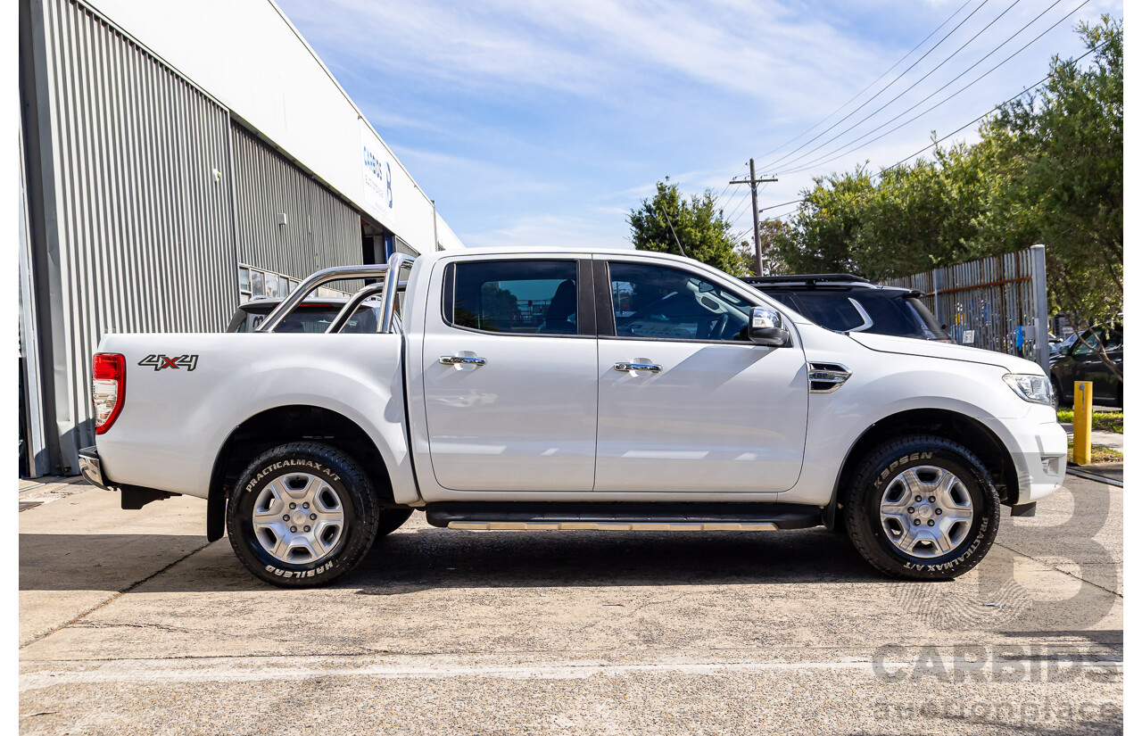 09/2017 Ford Ranger XLT 3.2 (4x4) 4x4 PX MKII MY17 Update Dual Cab Utility Frozen White Turbo Diesel 3.2L