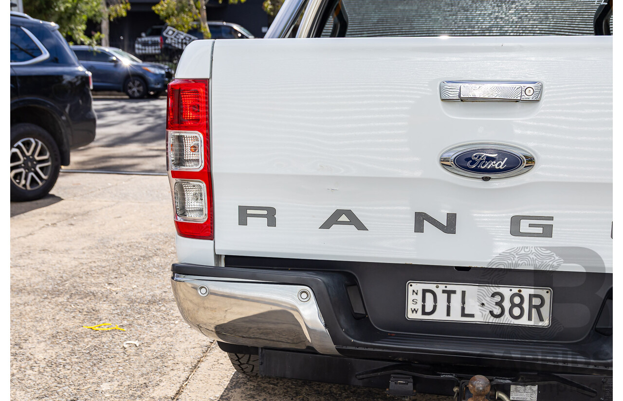 09/2017 Ford Ranger XLT 3.2 (4x4) 4x4 PX MKII MY17 Update Dual Cab Utility Frozen White Turbo Diesel 3.2L