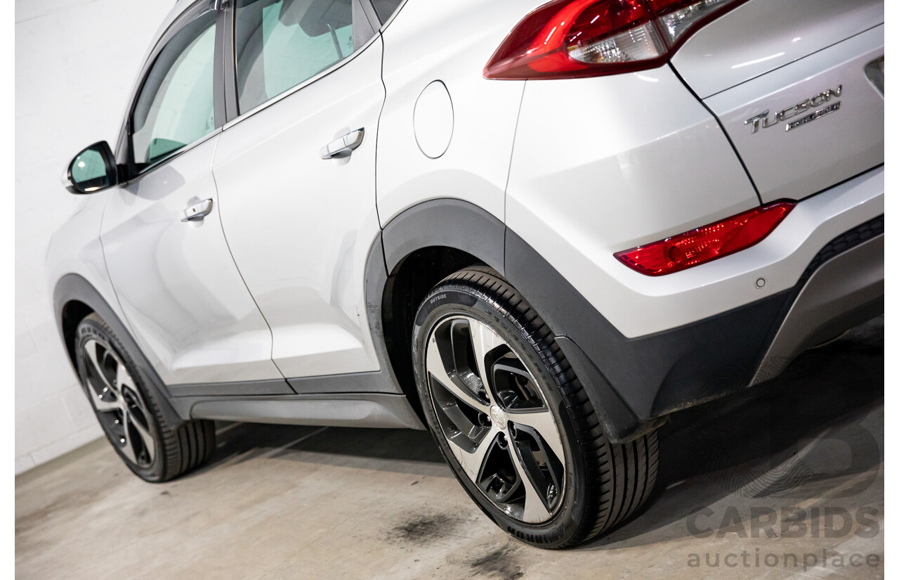 05/2016 Hyundai Tucson Highlander (AWD) TLE 4d Wagon Platinum Silver Metallic Turbo 1.6L