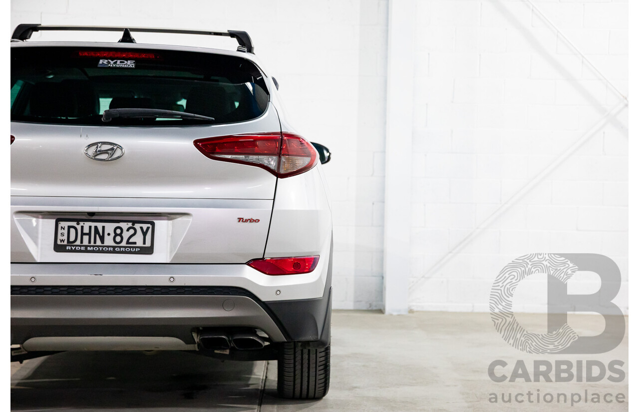 05/2016 Hyundai Tucson Highlander (AWD) TLE 4d Wagon Platinum Silver Metallic Turbo 1.6L
