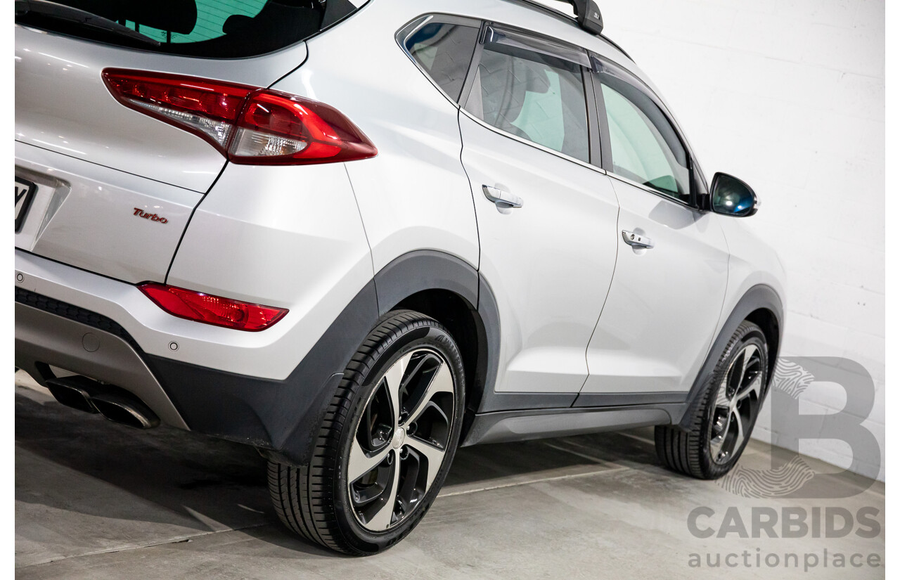 05/2016 Hyundai Tucson Highlander (AWD) TLE 4d Wagon Platinum Silver Metallic Turbo 1.6L