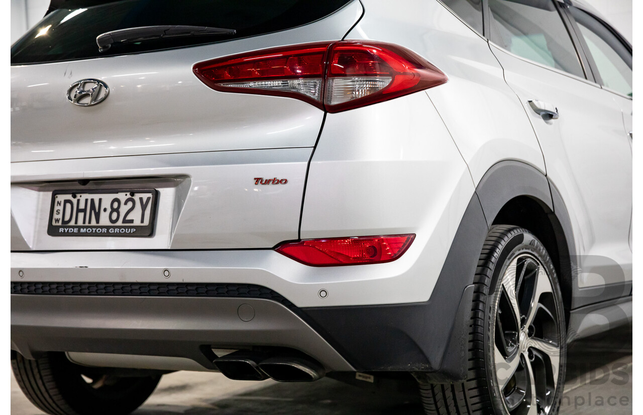 05/2016 Hyundai Tucson Highlander (AWD) TLE 4d Wagon Platinum Silver Metallic Turbo 1.6L