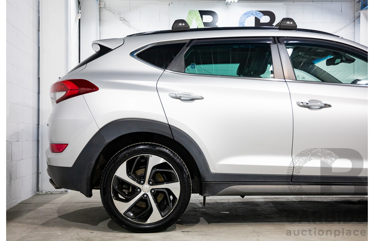 05/2016 Hyundai Tucson Highlander (AWD) TLE 4d Wagon Platinum Silver Metallic Turbo 1.6L