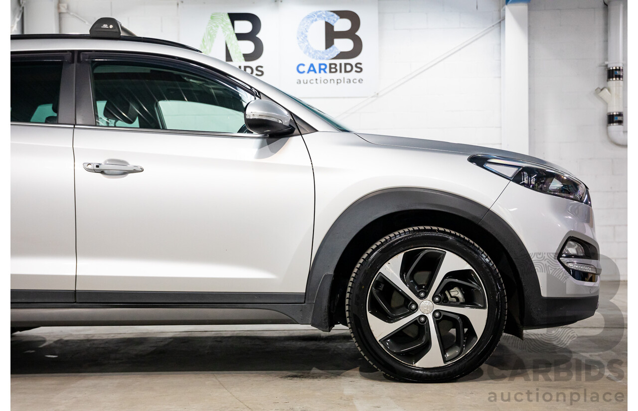 05/2016 Hyundai Tucson Highlander (AWD) TLE 4d Wagon Platinum Silver Metallic Turbo 1.6L