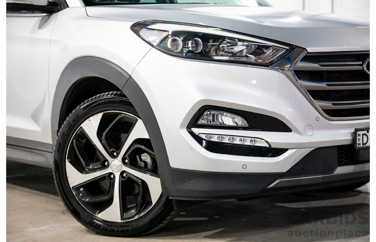 05/2016 Hyundai Tucson Highlander (AWD) TLE 4d Wagon Platinum Silver Metallic Turbo 1.6L