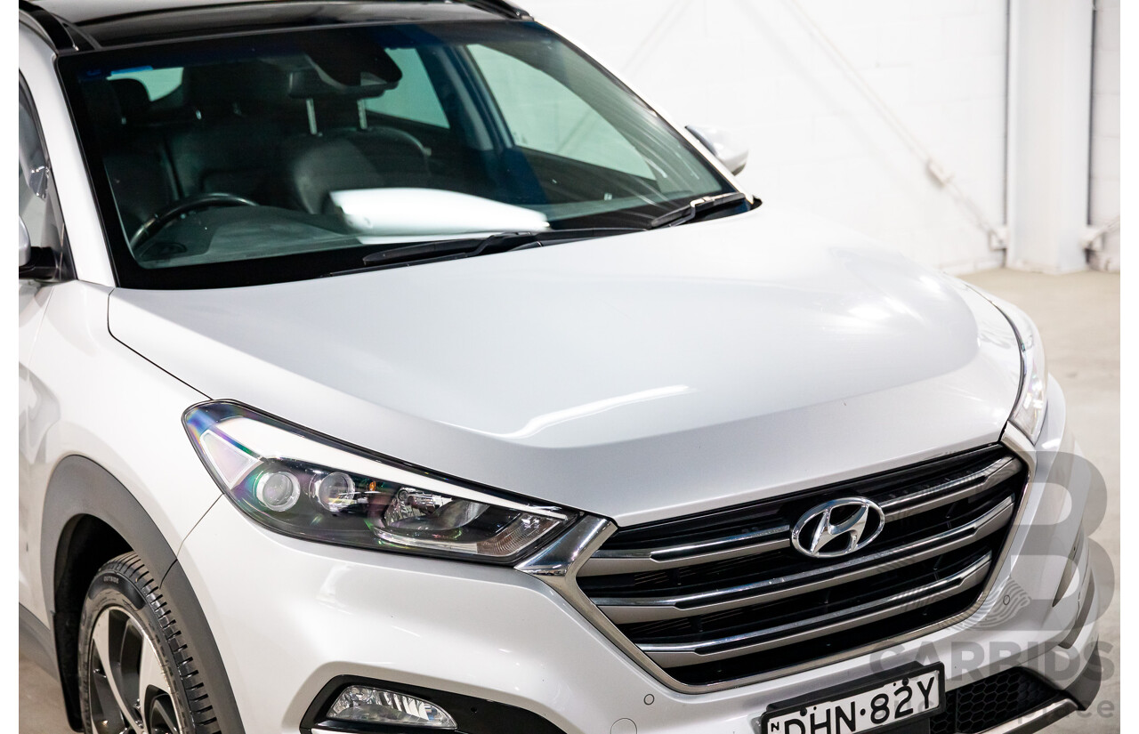 05/2016 Hyundai Tucson Highlander (AWD) TLE 4d Wagon Platinum Silver Metallic Turbo 1.6L