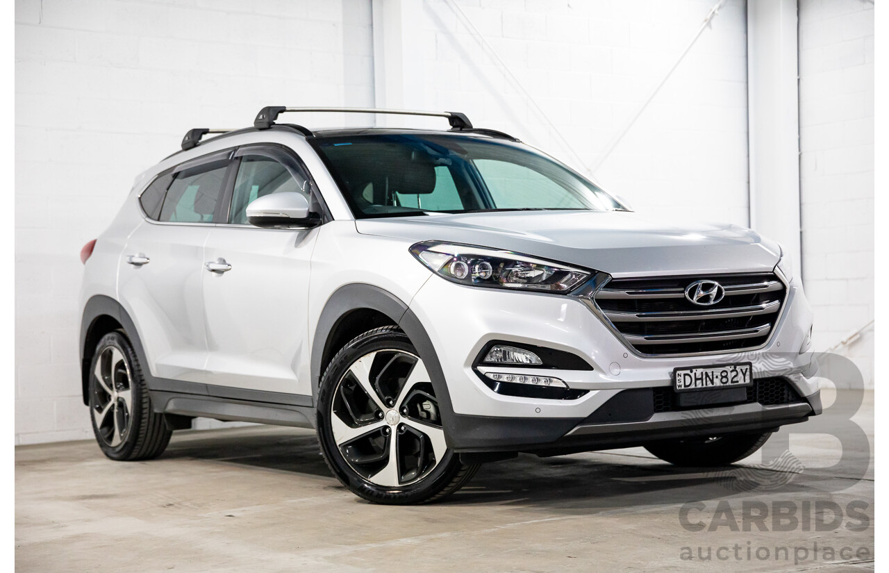 05/2016 Hyundai Tucson Highlander (AWD) TLE 4d Wagon Platinum Silver Metallic Turbo 1.6L