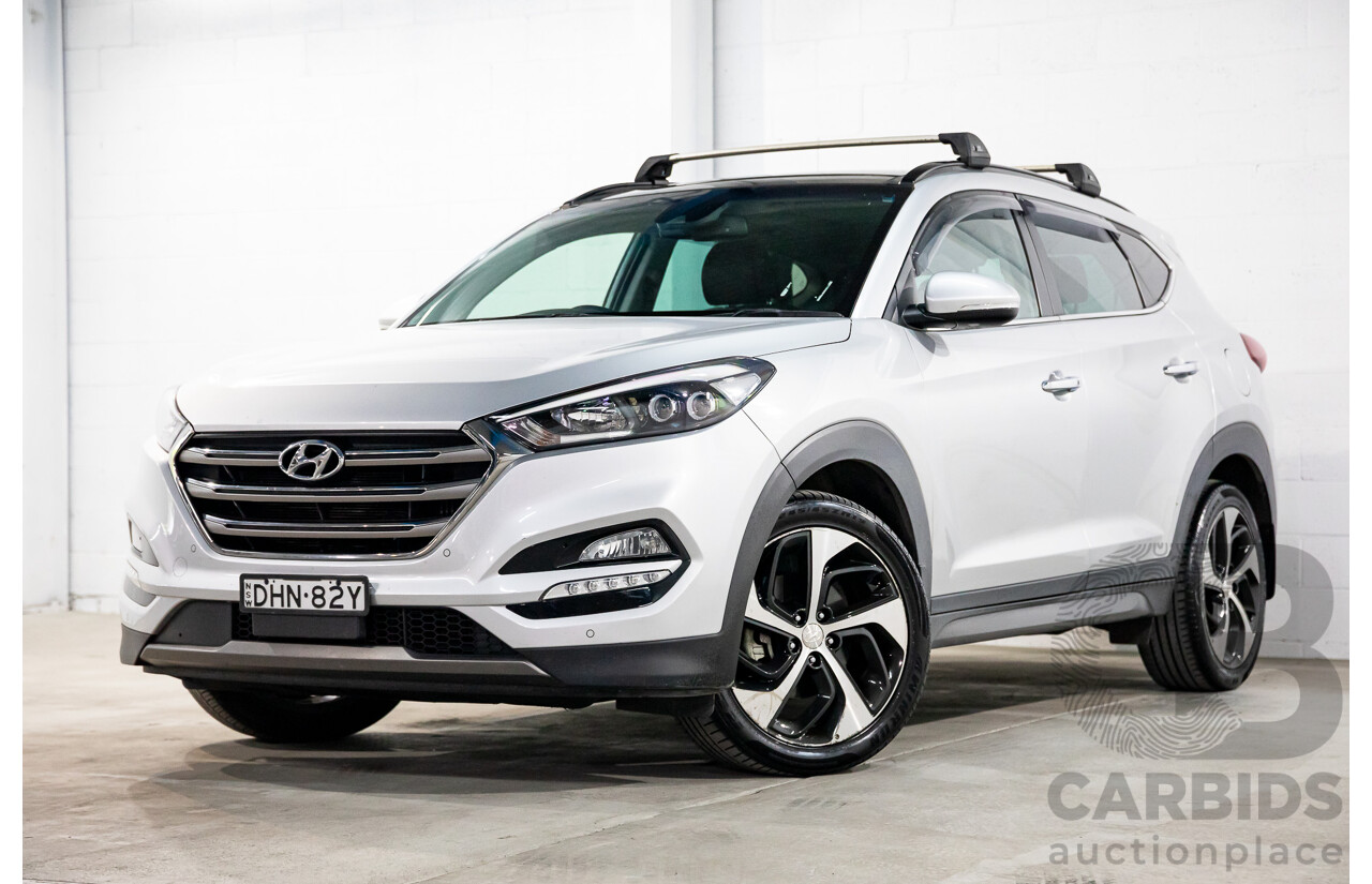 05/2016 Hyundai Tucson Highlander (AWD) TLE 4d Wagon Platinum Silver Metallic Turbo 1.6L