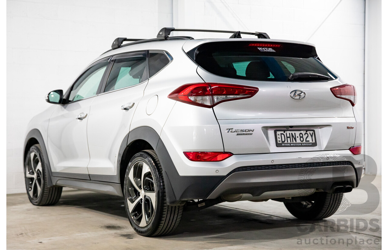 05/2016 Hyundai Tucson Highlander (AWD) TLE 4d Wagon Platinum Silver Metallic Turbo 1.6L