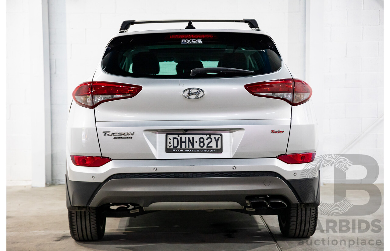 05/2016 Hyundai Tucson Highlander (AWD) TLE 4d Wagon Platinum Silver Metallic Turbo 1.6L